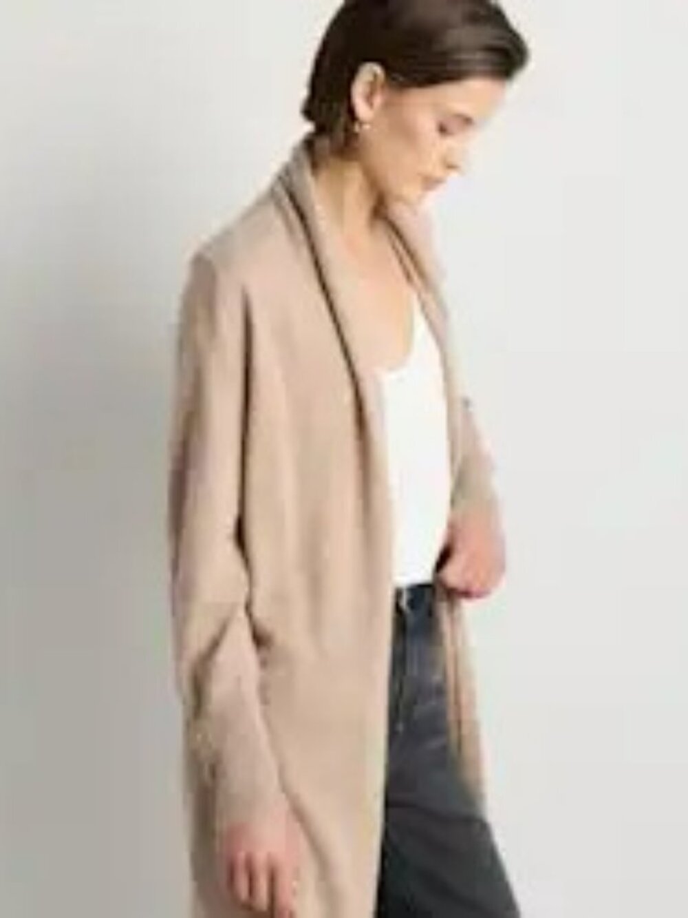 Quince Mongolian Cashmere Duster Cardigan Sweater - Picture 6 of 7